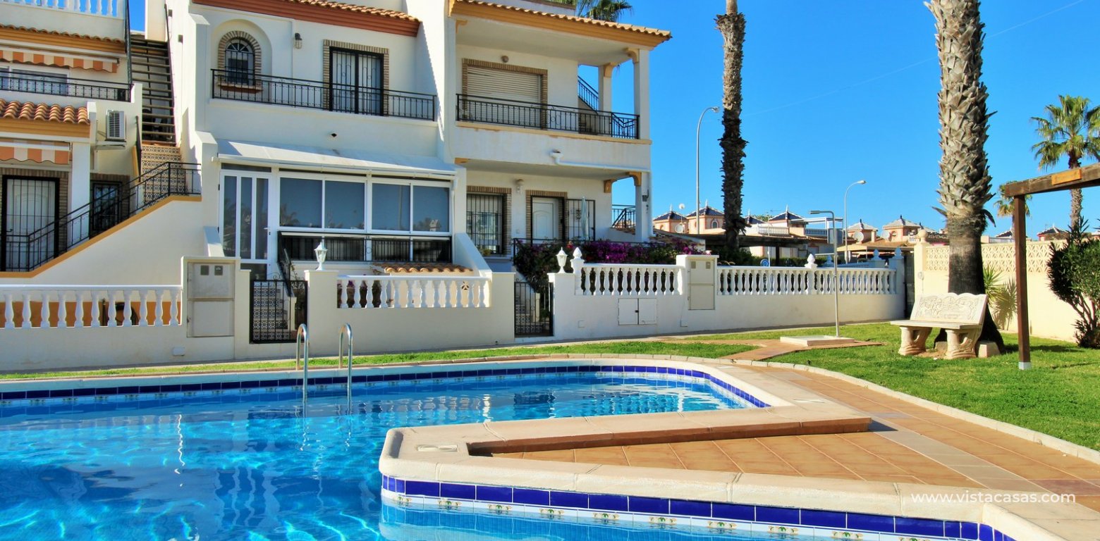 Ground floor apartment for sale Montilla Playa Flamenca swimming pool view