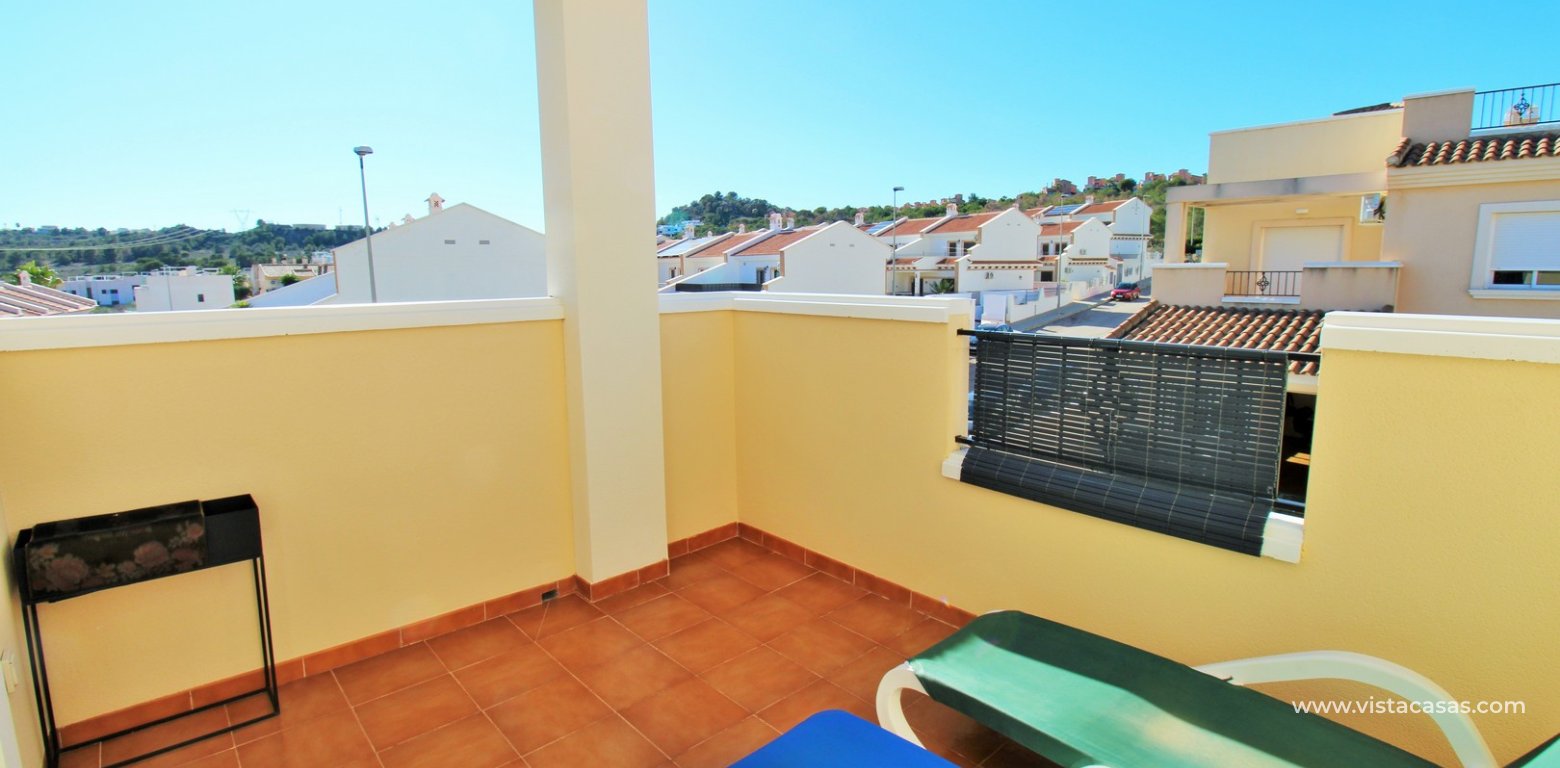 Townhouse for sale in Res. Paola IV, San Miguel de las Salinas master private balcony