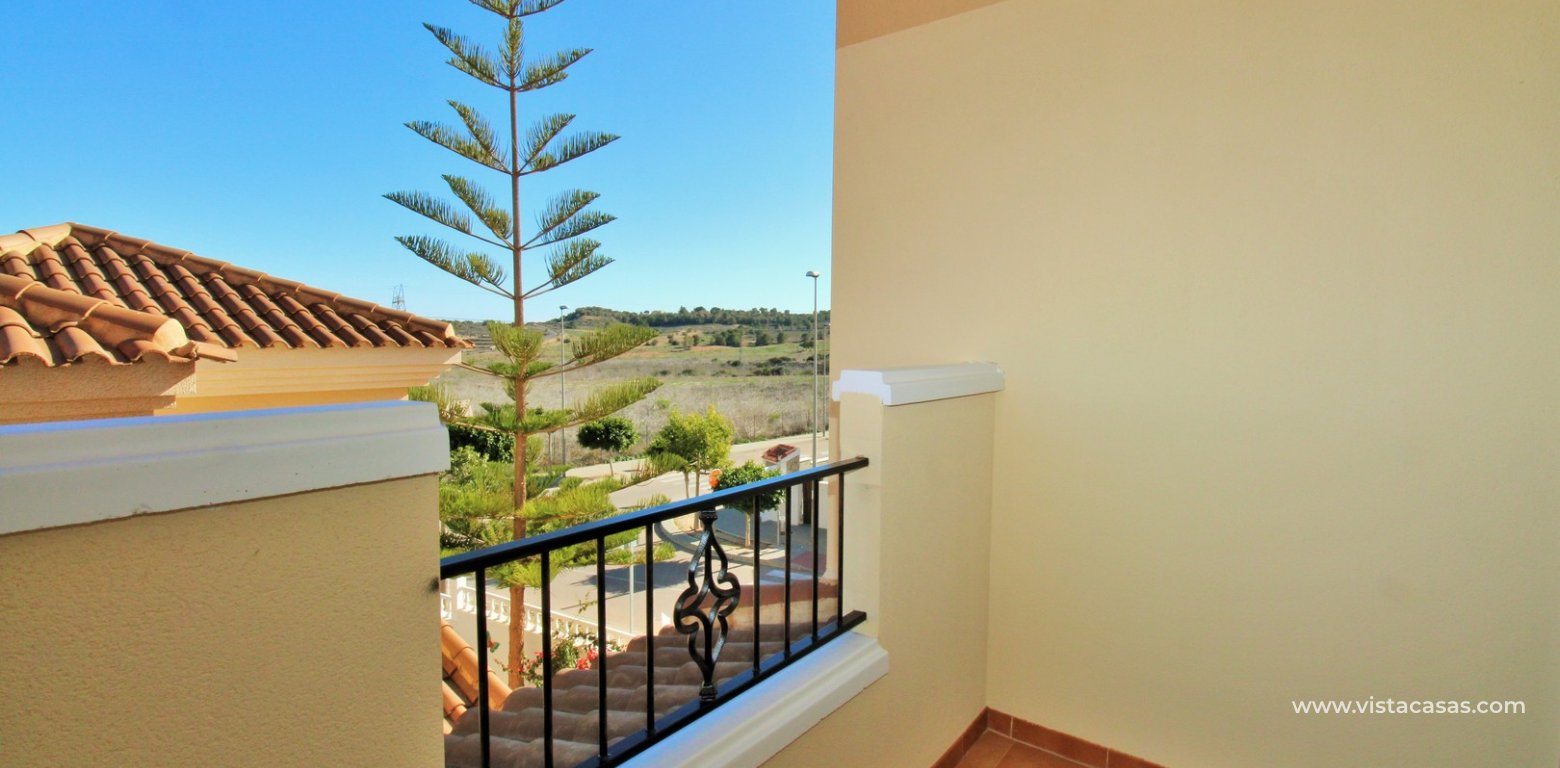 Townhouse for sale in Res. Paola IV, San Miguel de las Salinas rear balcony