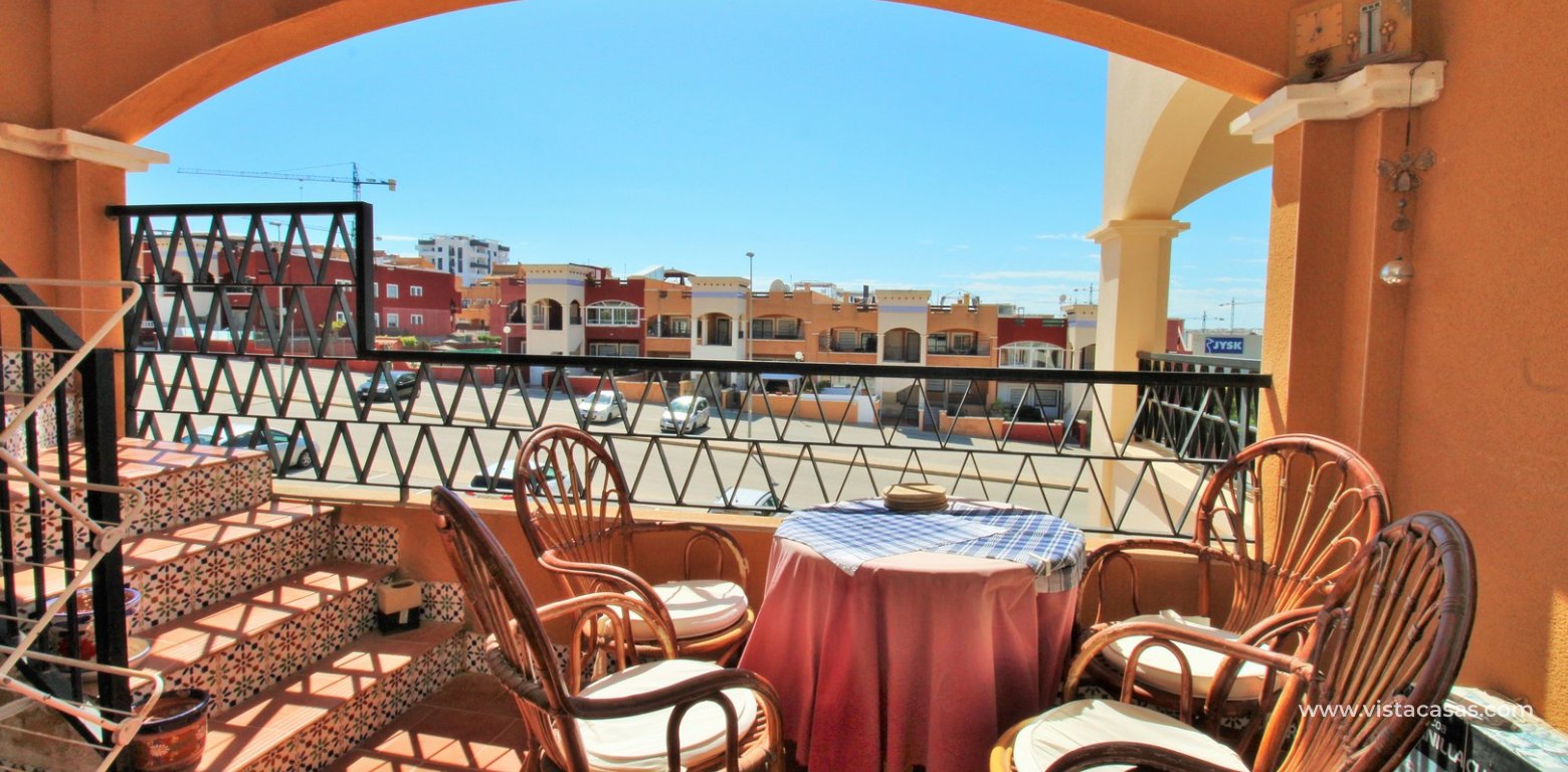 South facing penthouse apartment for sale Dream Hills II Los Altos balcony