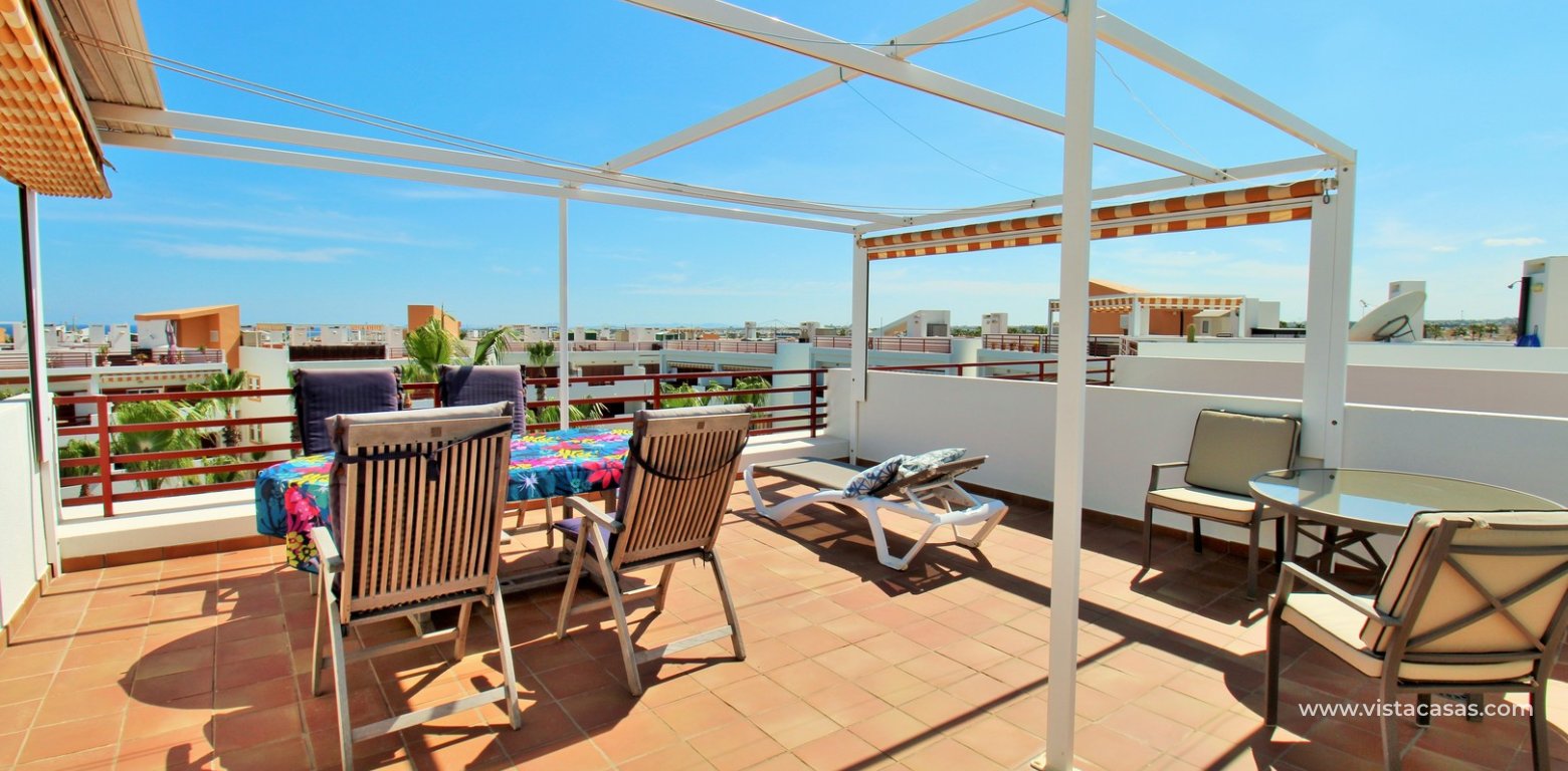 Penthouse for sale in El Rincon Playa Flamenca roof solarium