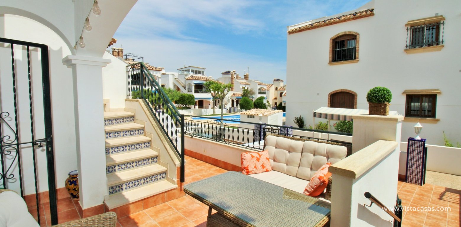 Lola bungalow pool views for sale Pau 8 M7 Villamartin terrace