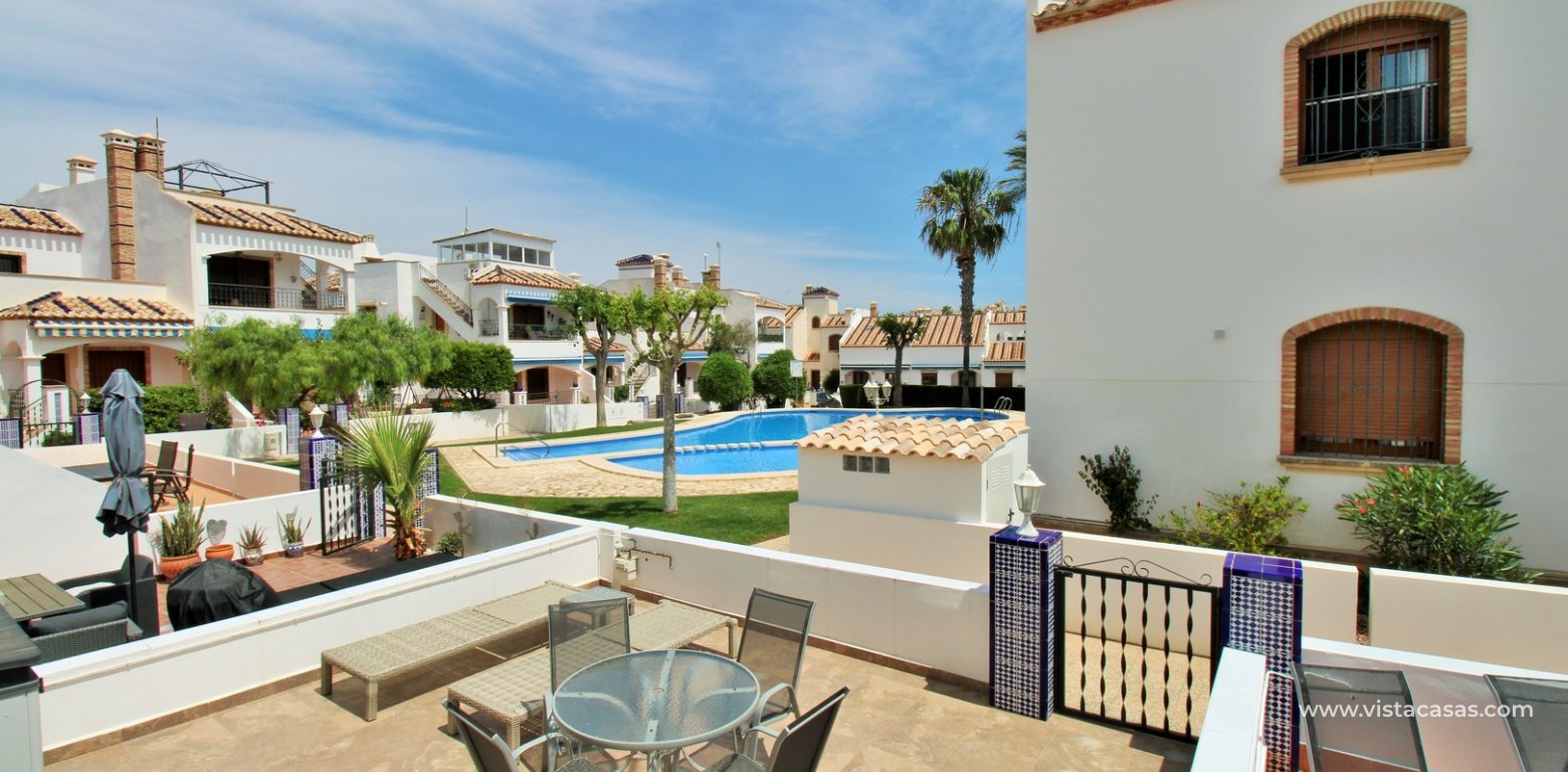 Lola bungalow pool views for sale Pau 8 M7 Villamartin pool view