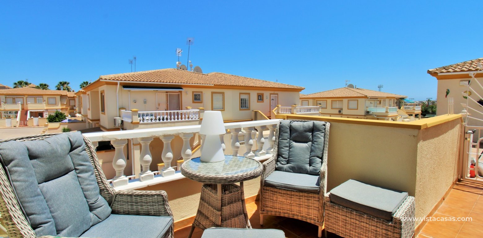 Top floor apartment for sale Sol de Mar Playa Flamenca balcony