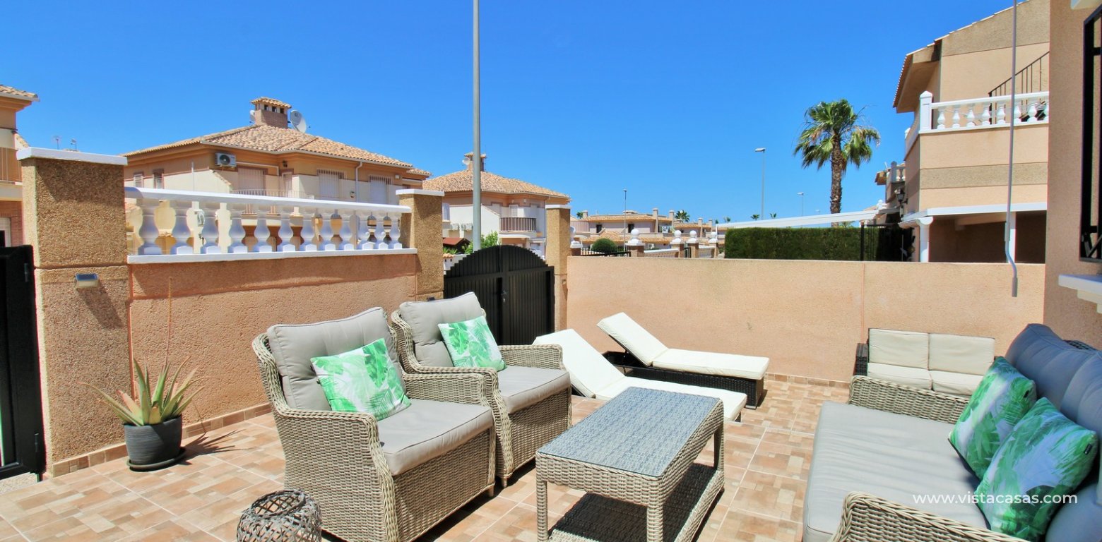 Quad house for sale Torregolf 4 Pau 8 Villamartin front terrace