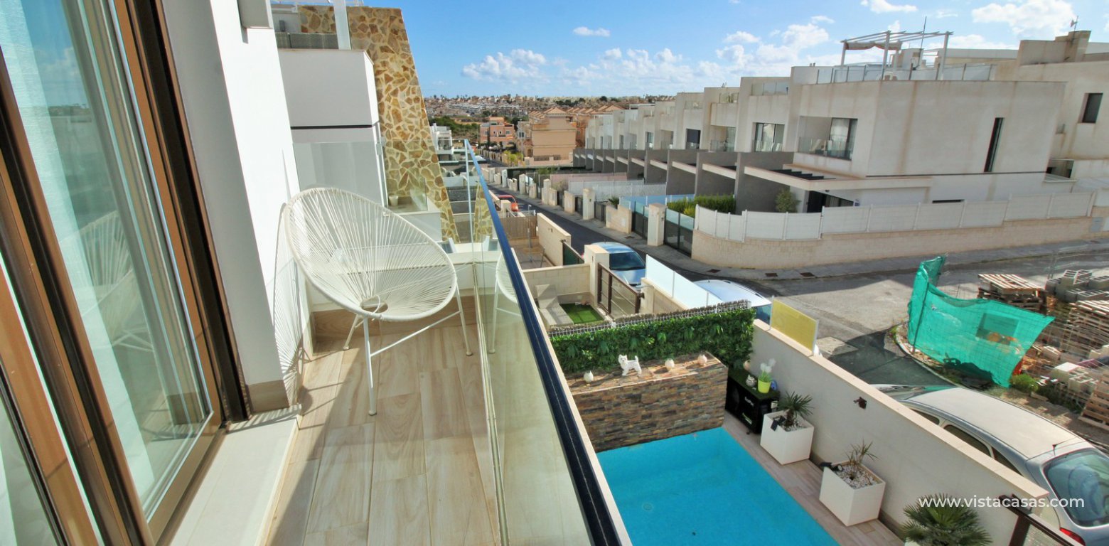 Modern townhouse for sale in Villamartin balcony pool view