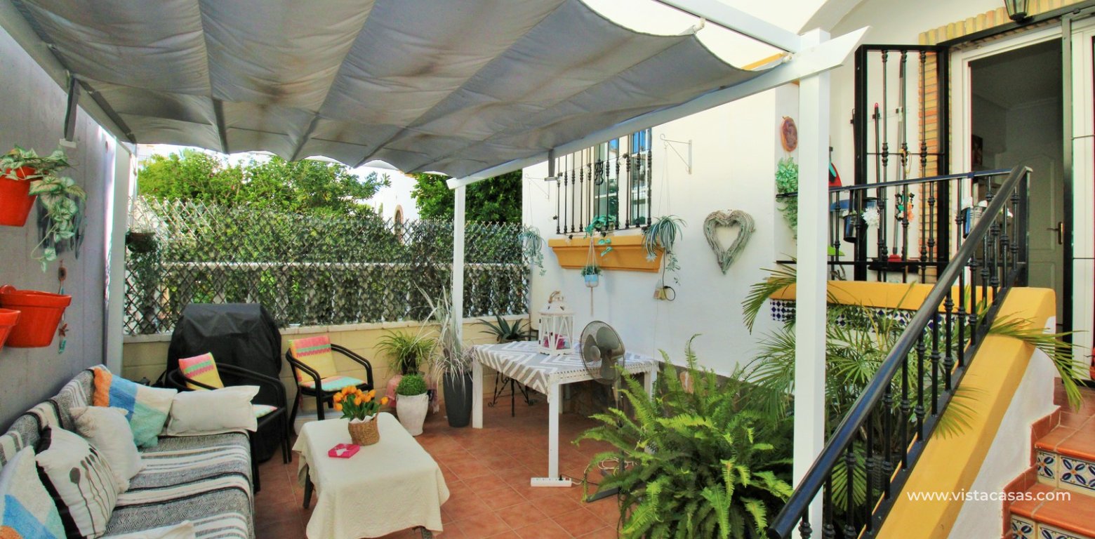 Buhardilla Townhouse for Sale in R19 Los Dolses rear terrace