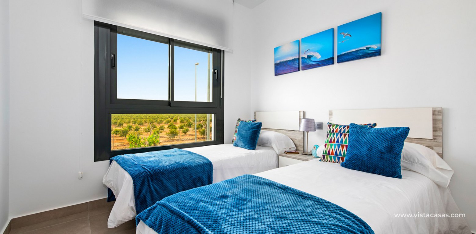 New build apartments for sale in Pilar de la Horadada Lamar Resort twin bedroom