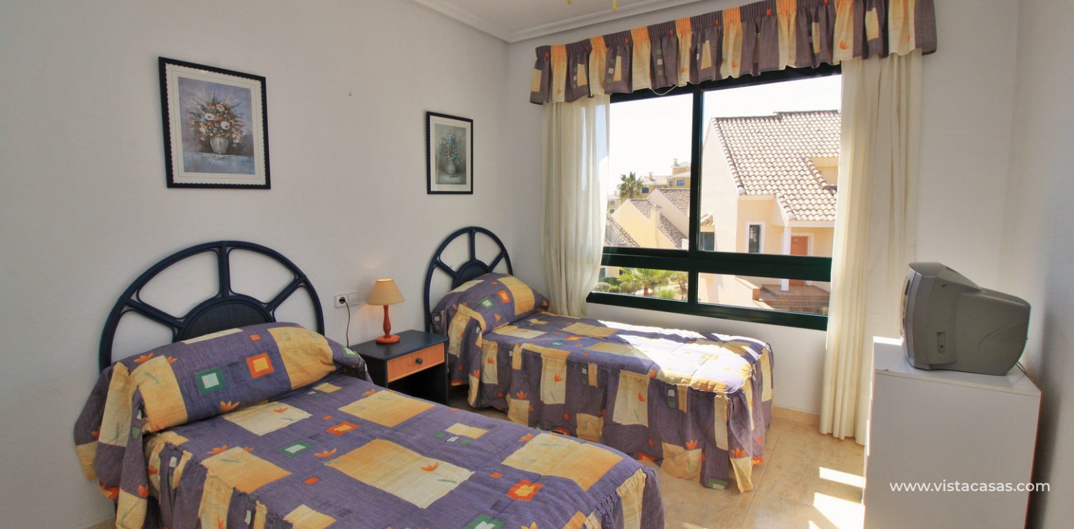 Townhouse for sale in Campoamor golf upstairs twin bedroom