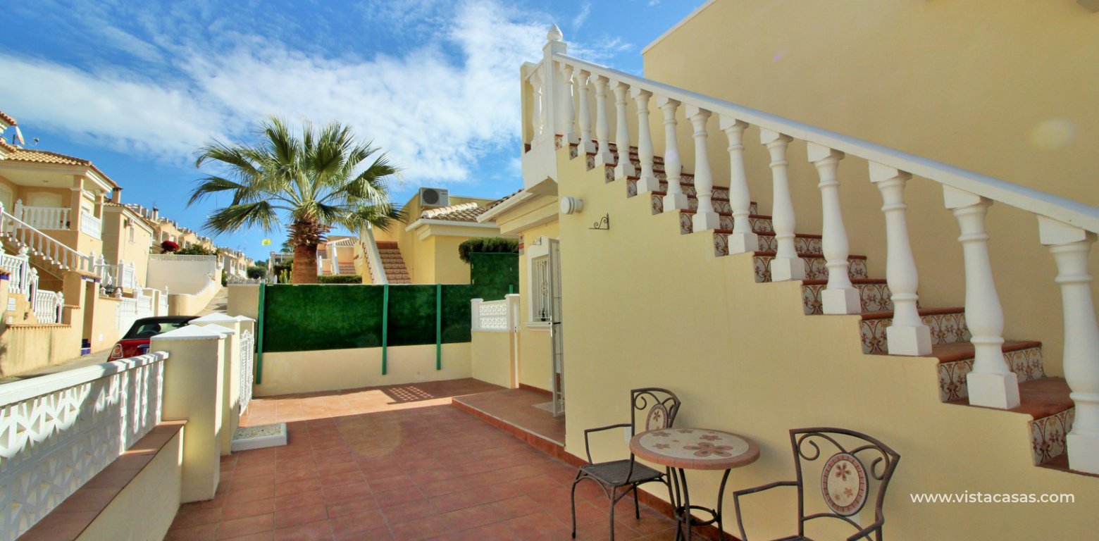 Detached villa for sale with private pool in Villamartin rear garden