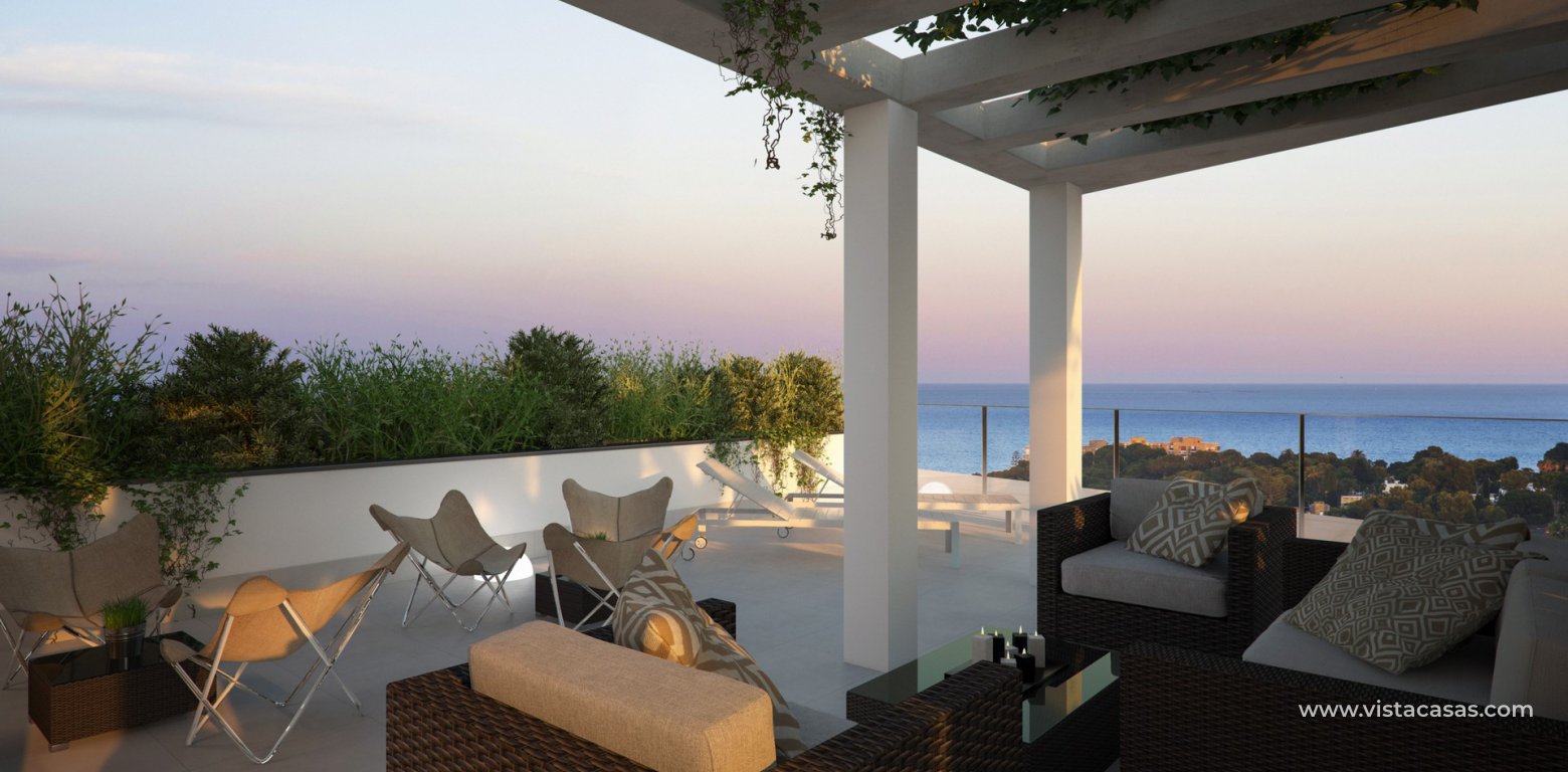 New build apartments Sea Gardens Campoamor penthouse solarium