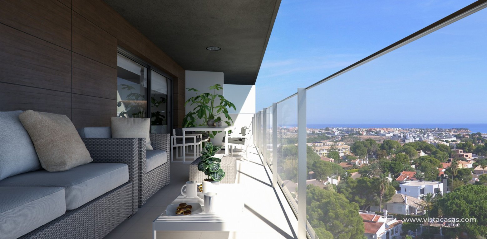 New build apartments Sea Gardens Campoamor balcony sea views
