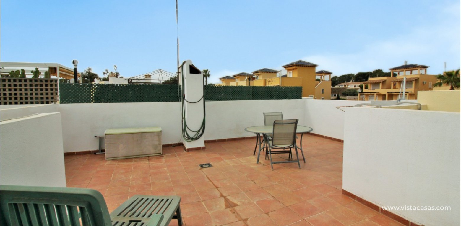 Top floor apartment for sale in Panorama Golf Villamartin roof terrace