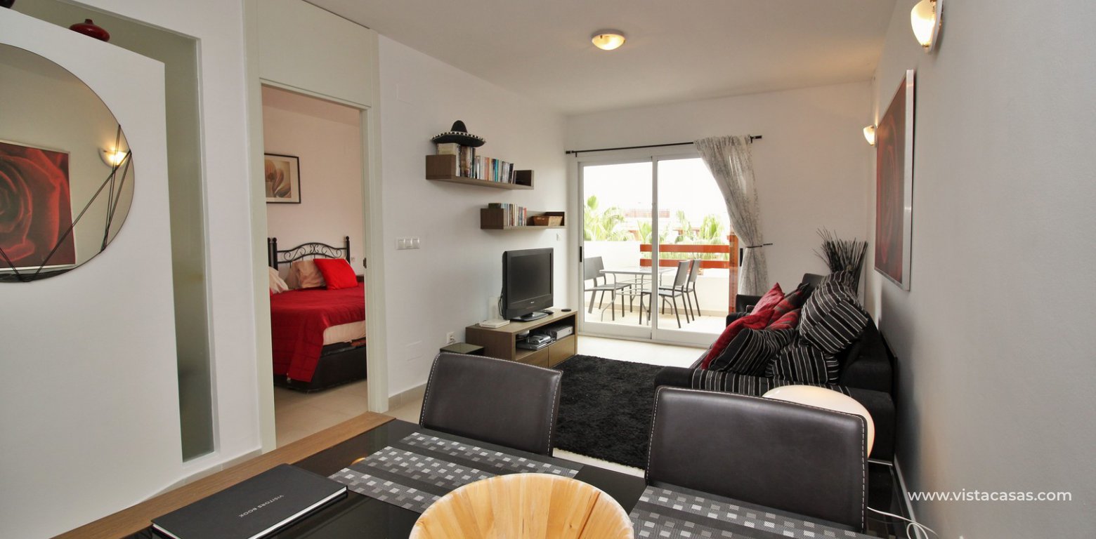 Penthouse apartment for sale in El Rincon Playa Flamenca living dining area