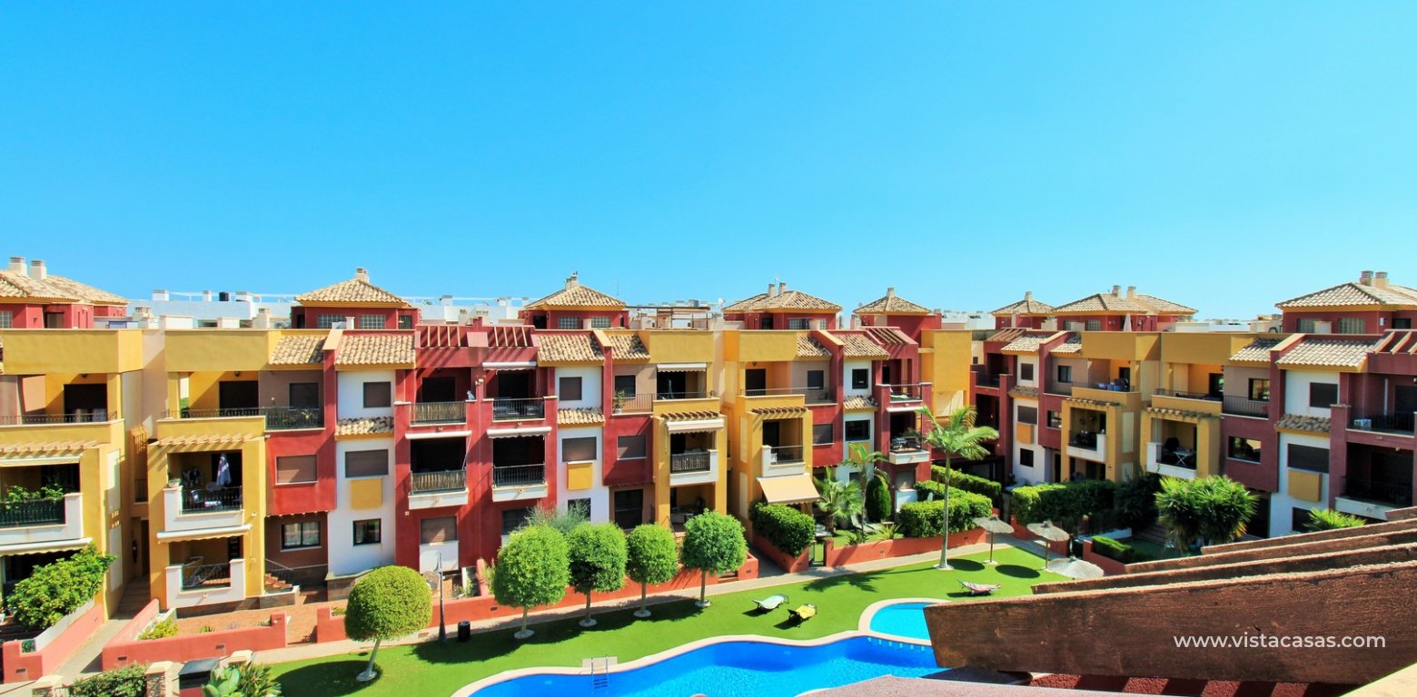 2 Bed Duplex with Spa Facilities in Lomas de Cabo Roig balcony pool view