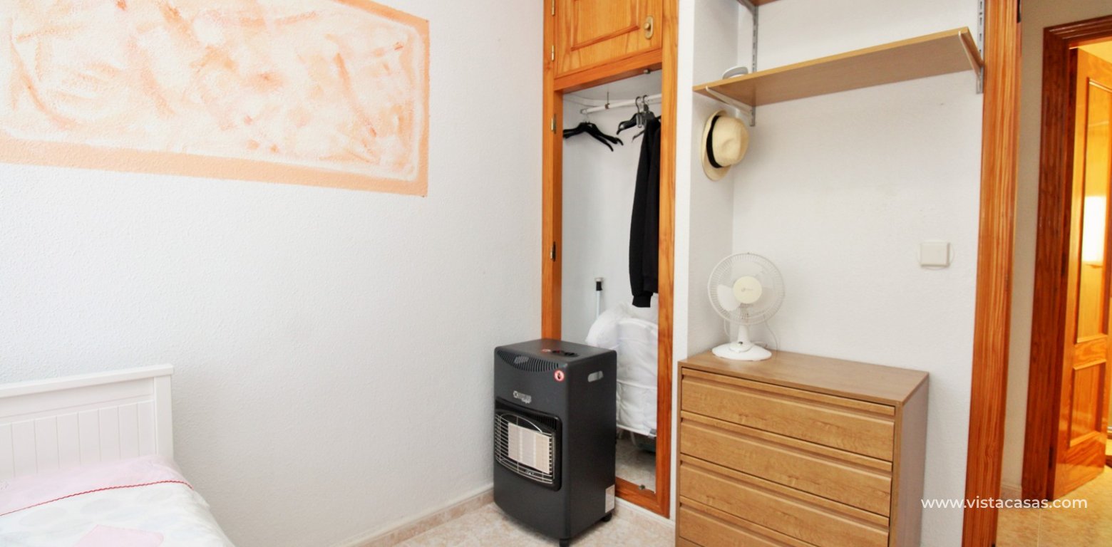 2 Bedroom South-Facing Townhouse For Sale in El Salado Torrevieja twin bedroom wardrobes