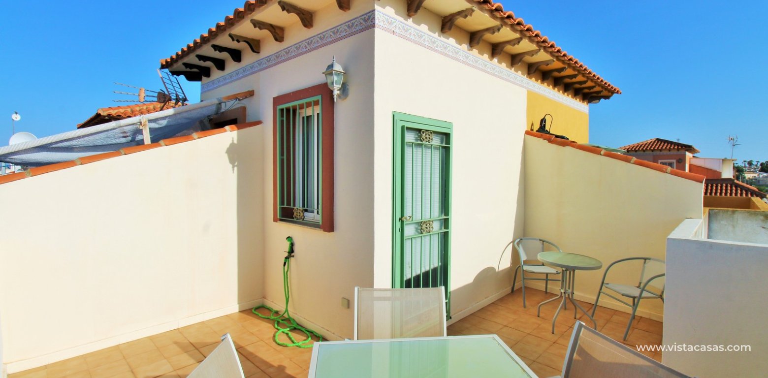 2 Bedroom South-Facing Townhouse For Sale in El Salado Torrevieja solarium 2