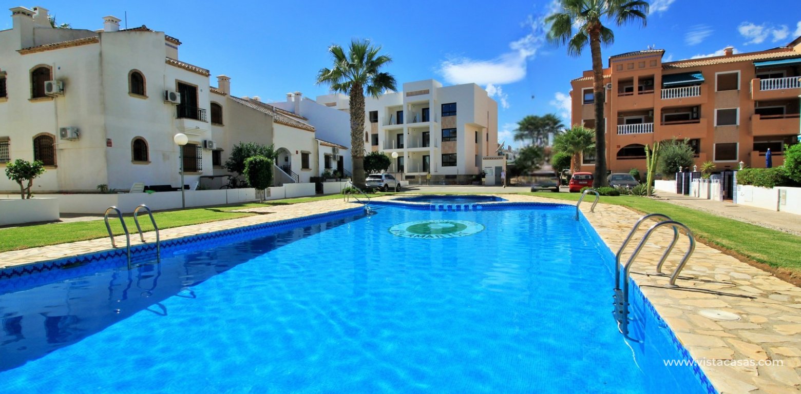 Top Floor Apartment with Garden For Sale in Pau 8 Villamartin communal pool