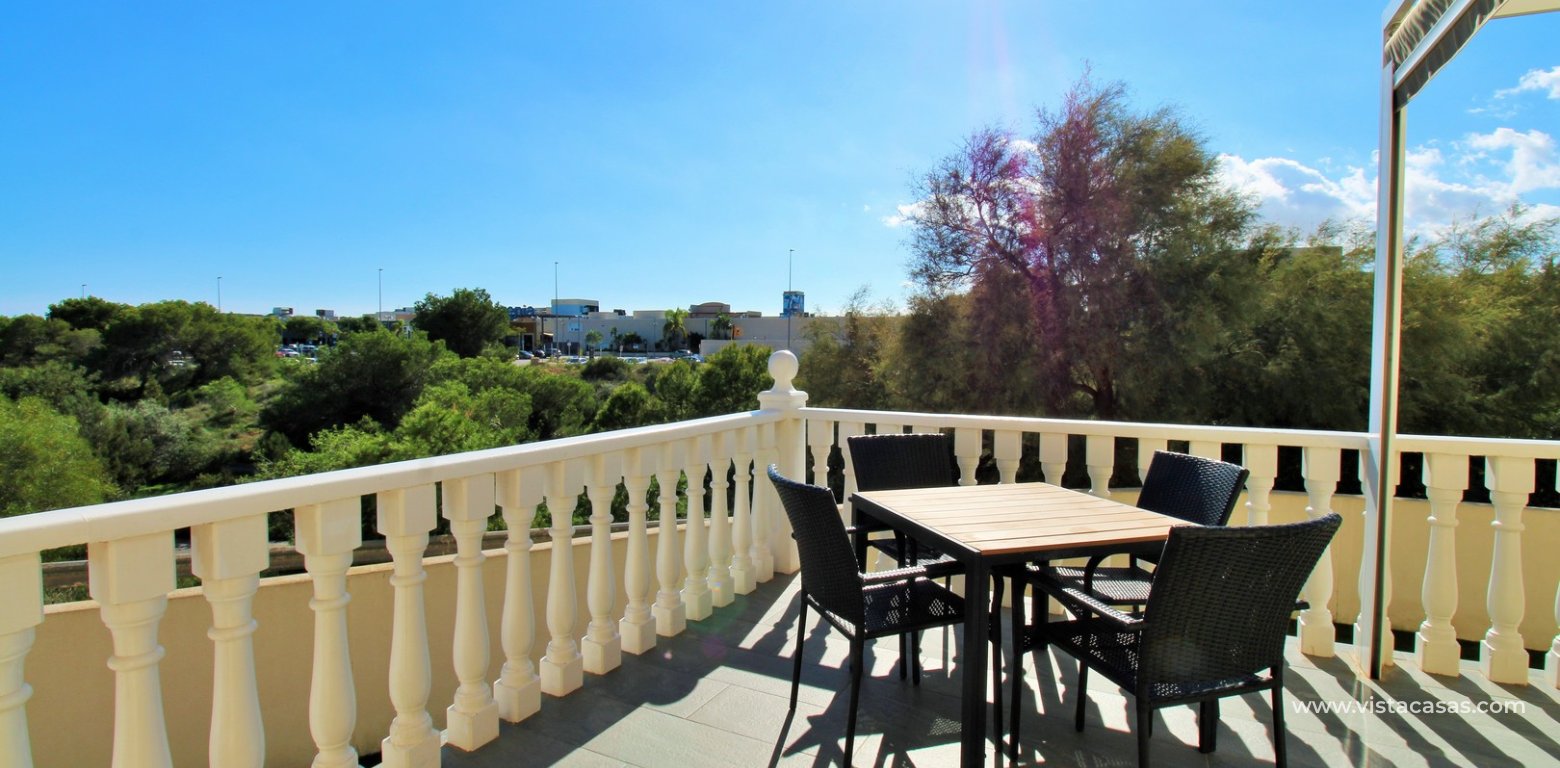 4-Bed Villa with Sea Views & Basement For Sale in Playa Flamenca raised terrace