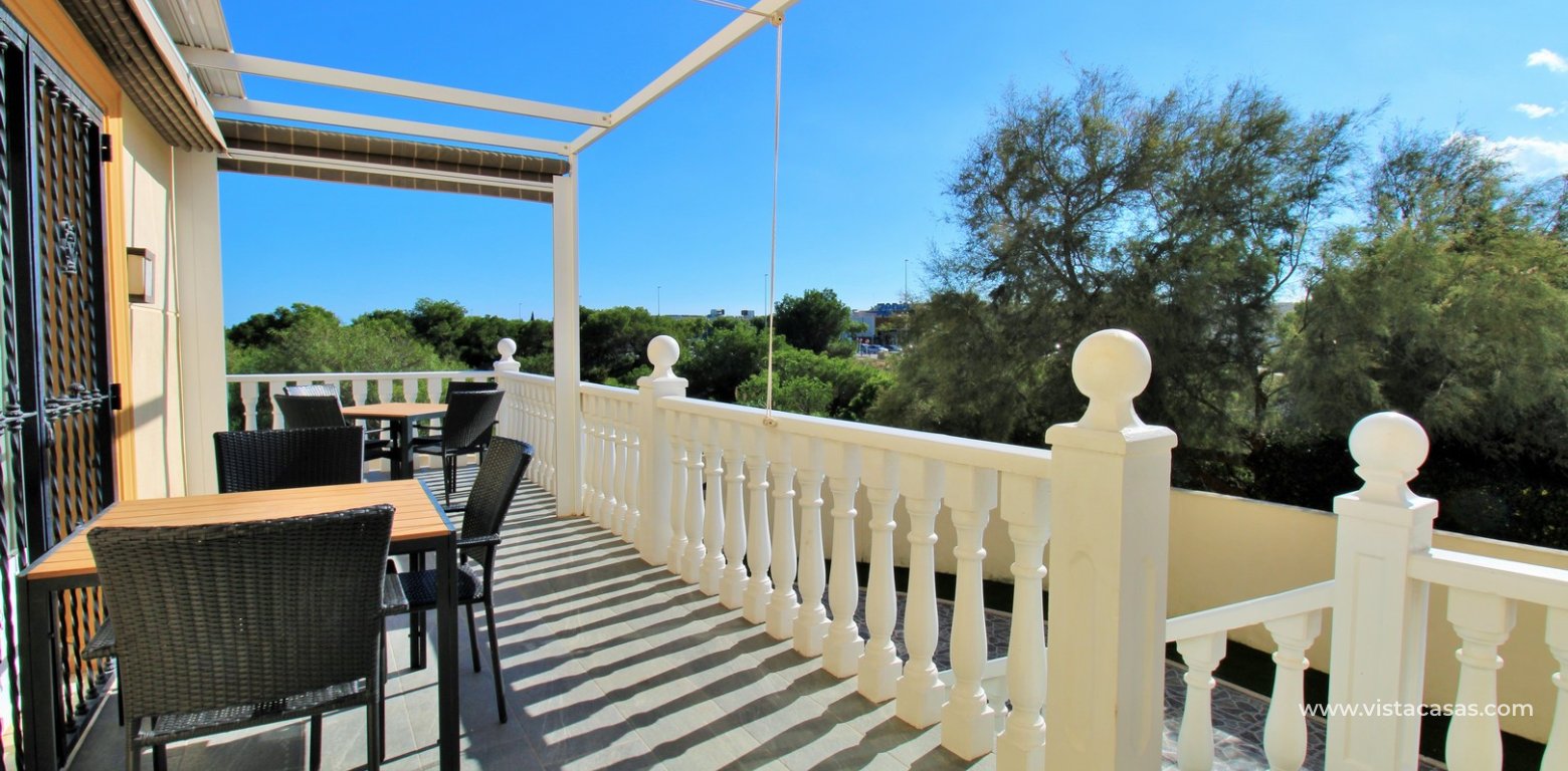 4-Bed Villa with Sea Views & Basement For Sale in Playa Flamenca terrace raised