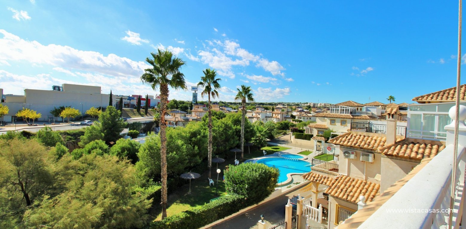 4-Bed Villa with Sea Views & Basement For Sale in Playa Flamenca solarium pool view