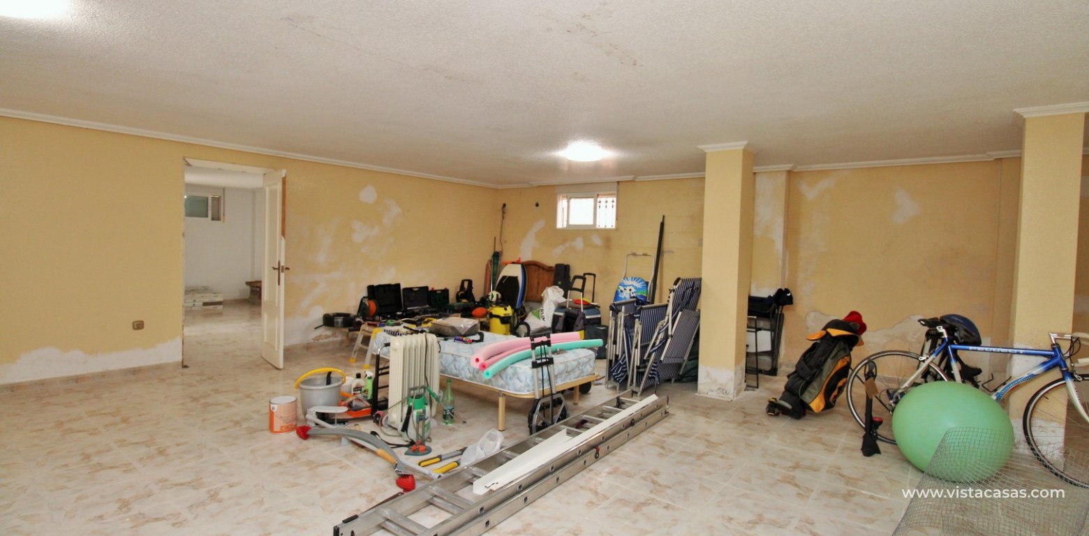 4-Bed Villa with Sea Views & Basement For Sale in Playa Flamenca basement room 1