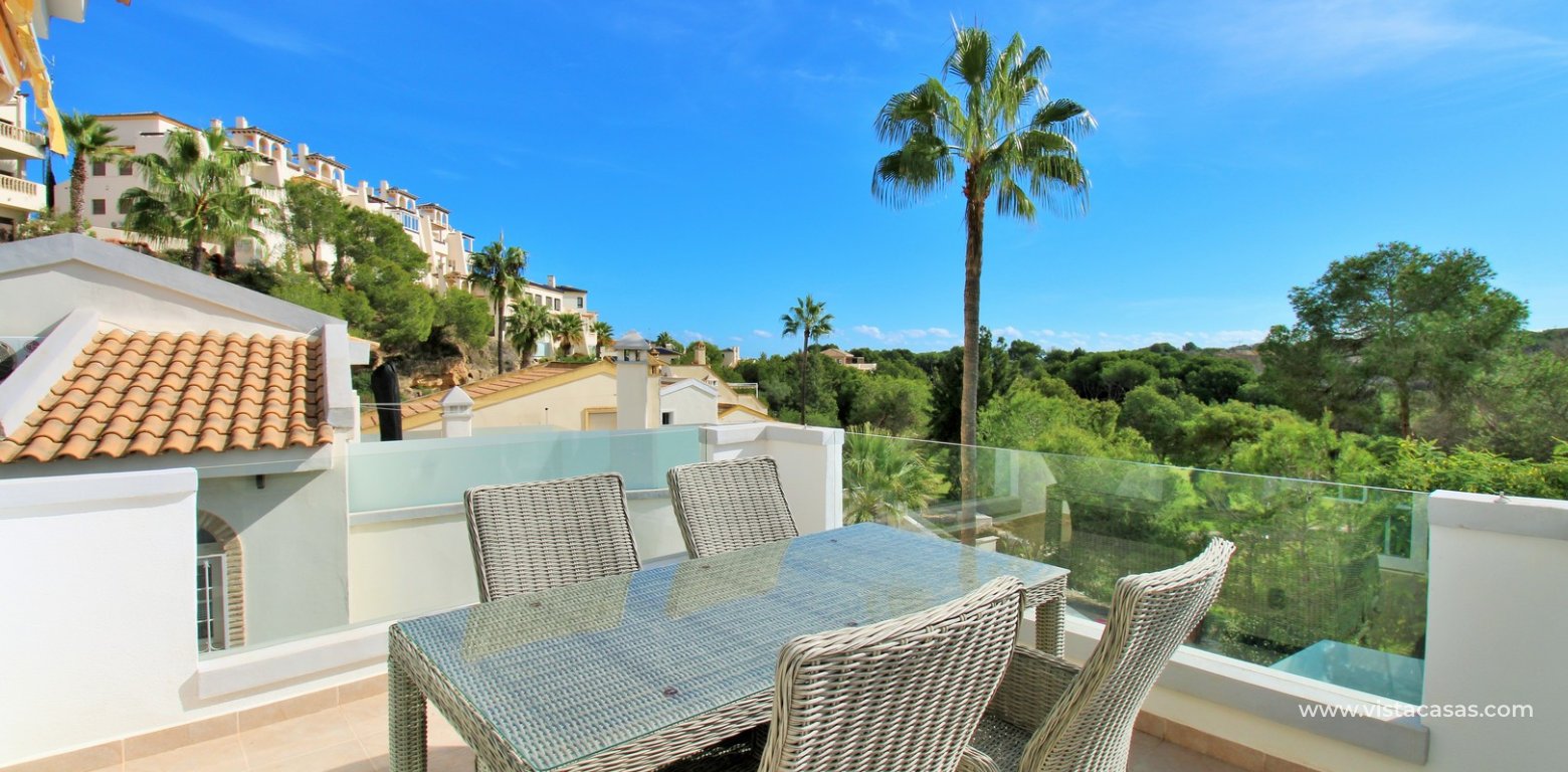 Frontline 3 Bed Villa for Sale in Las Ramblas Golf balcony with golf views