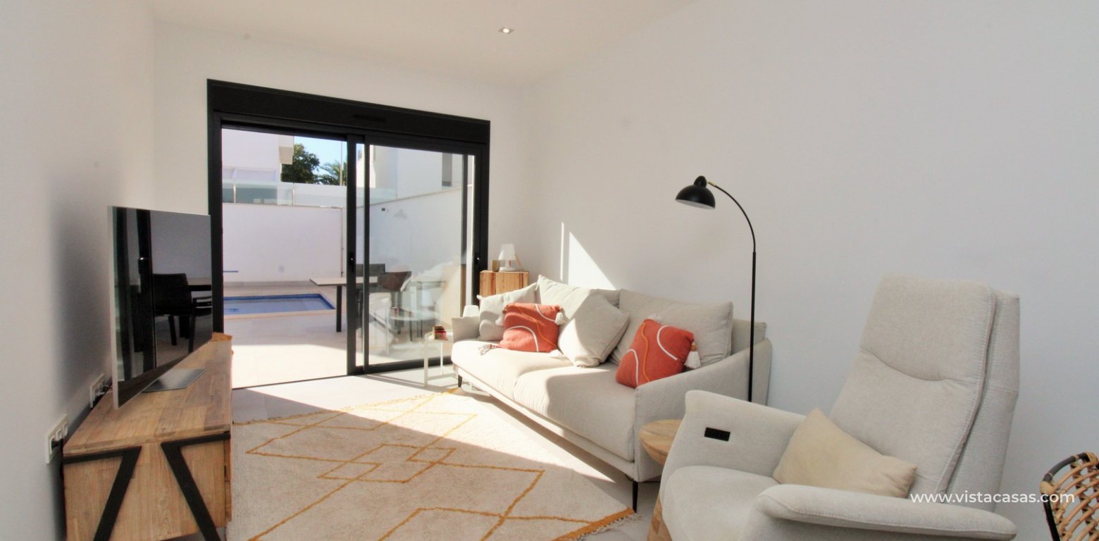 Modern Townhouse with Heated Pool For Sale in Pilar de la Horadada living room 2