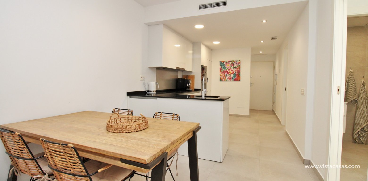 Modern Townhouse with Heated Pool For Sale in Pilar de la Horadada dining area