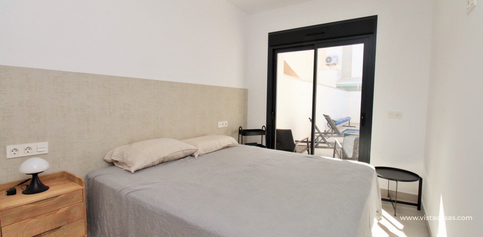 Modern Townhouse with Heated Pool For Sale in Pilar de la Horadada master bedroom