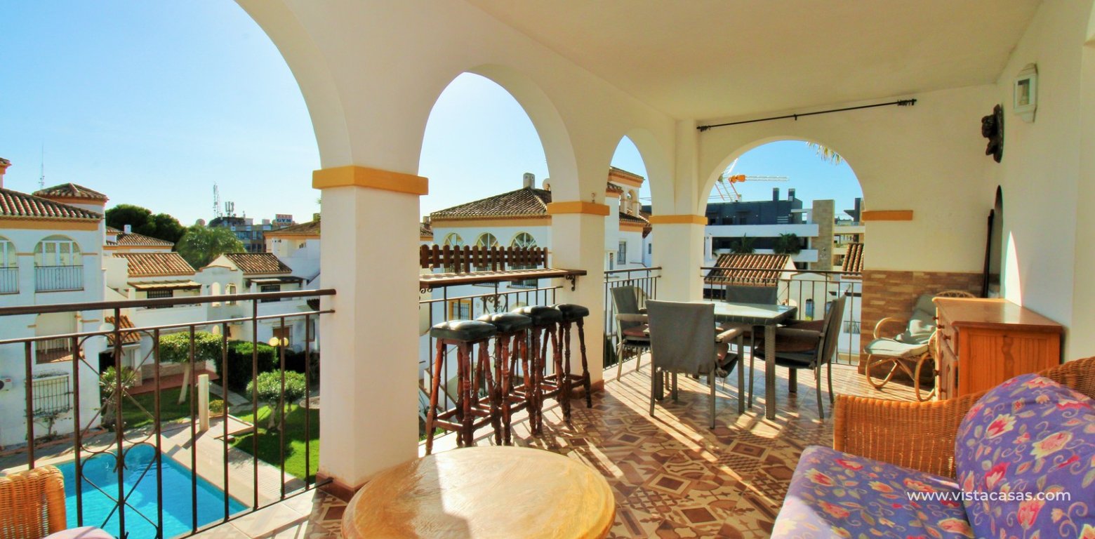 Duplex Penthouse for Sale in Playa Flamenca roof solarium pool view