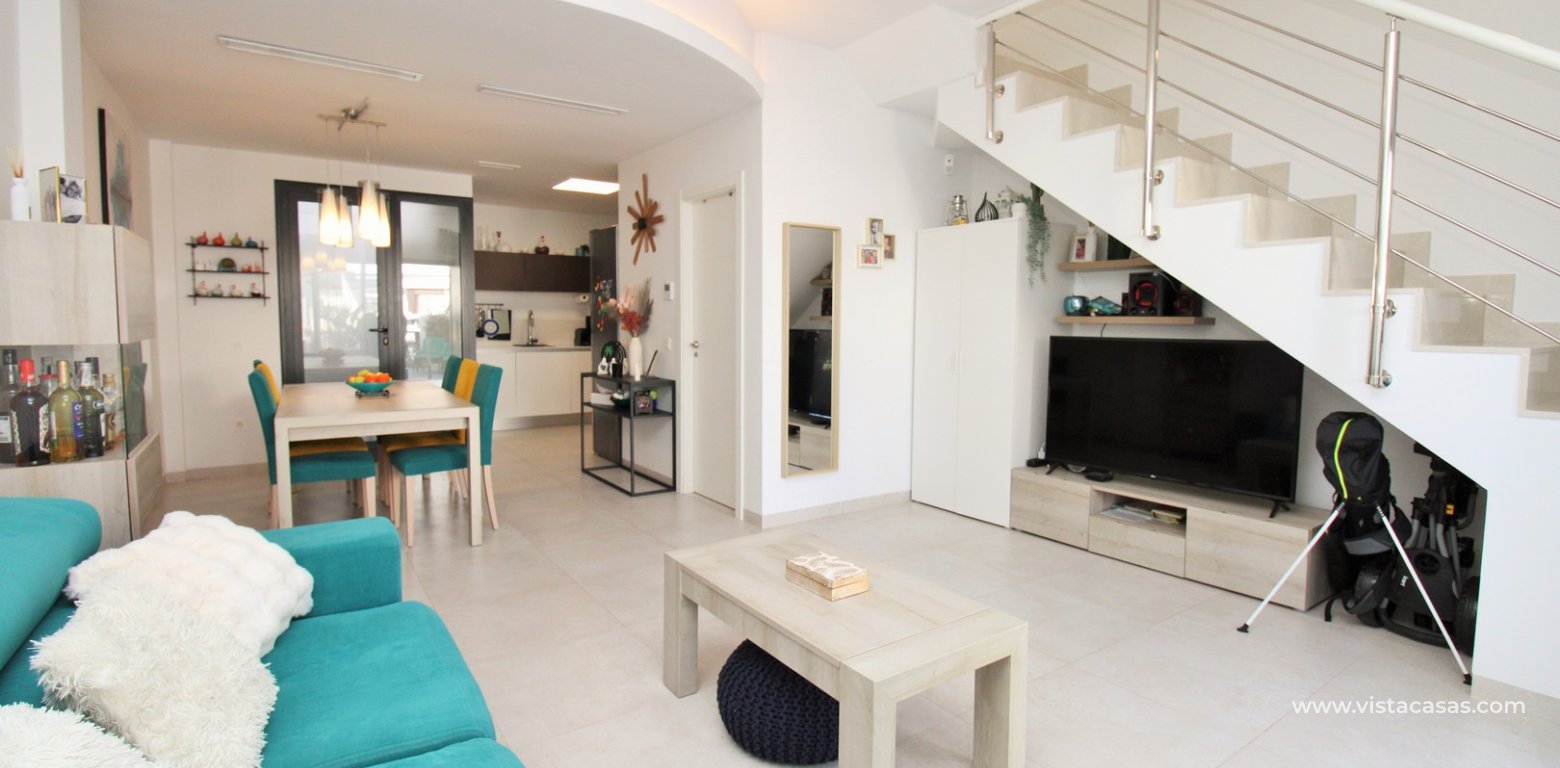 Modern 2 Bed Townhouse with Private Pool in Villamartin lounge 2