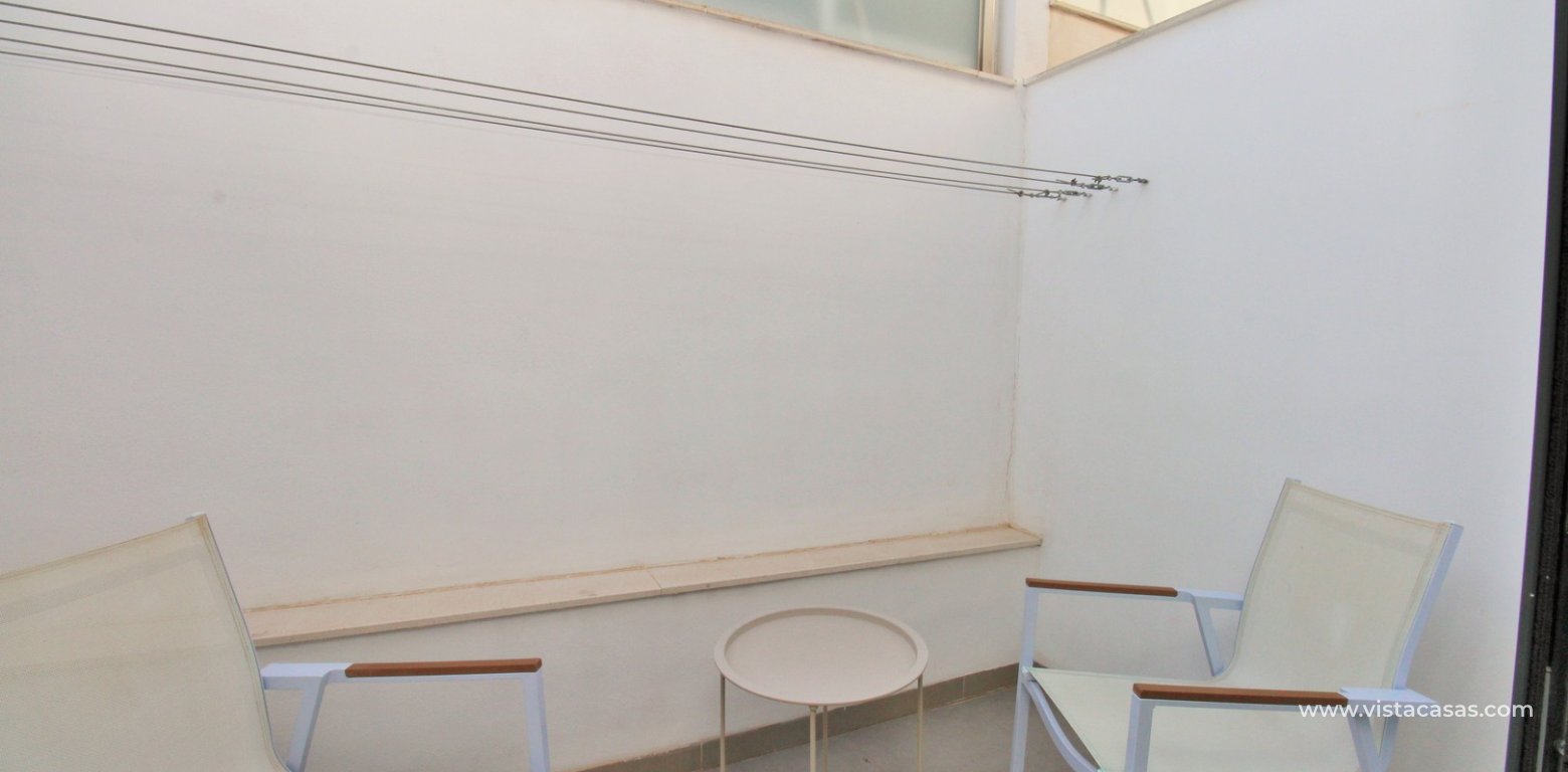 Modern 2 Bed Townhouse with Private Pool in Villamartin double bedroom terrace