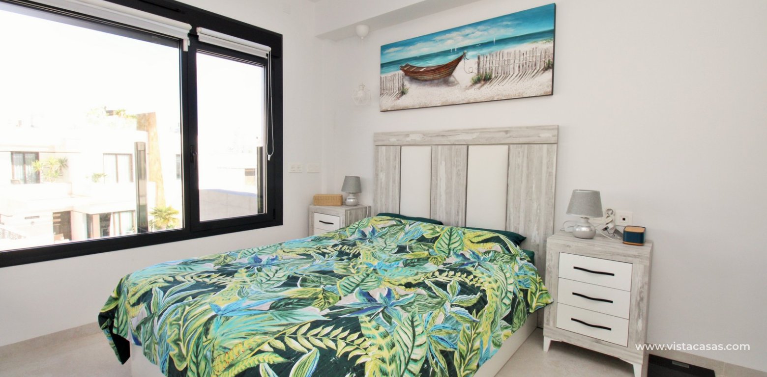 Modern 2 Bed Townhouse with Private Pool in Villamartin master bedroom