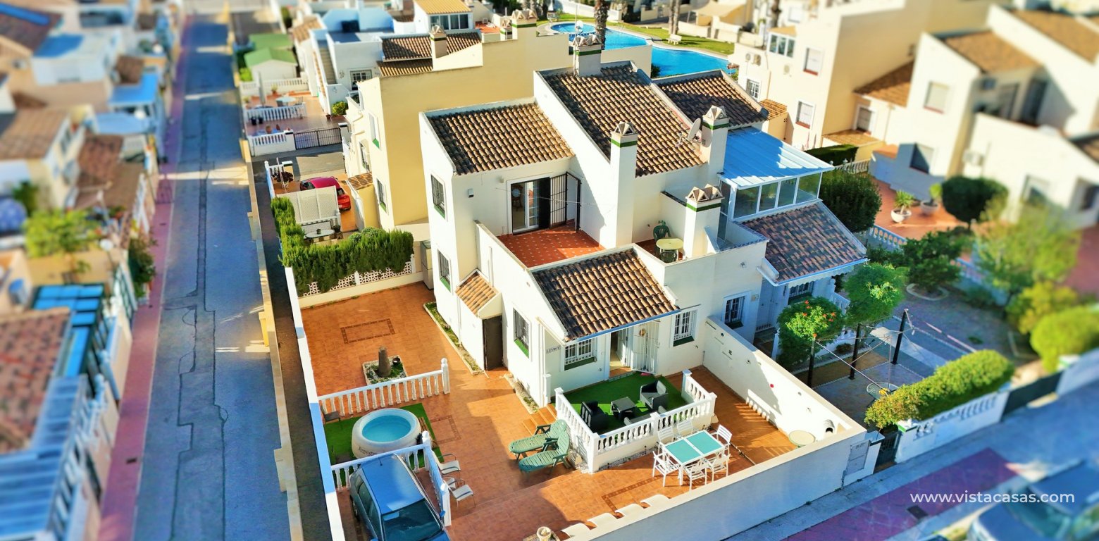 3 Bedroom Corner Townhouse For Sale in Jumilla Playa Flamenca drone