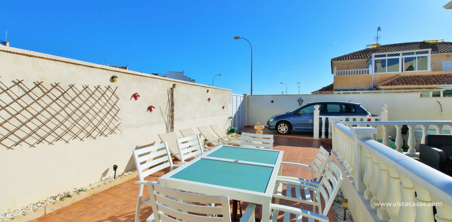3 Bedroom Corner Townhouse For Sale in Jumilla Playa Flamenca terrace