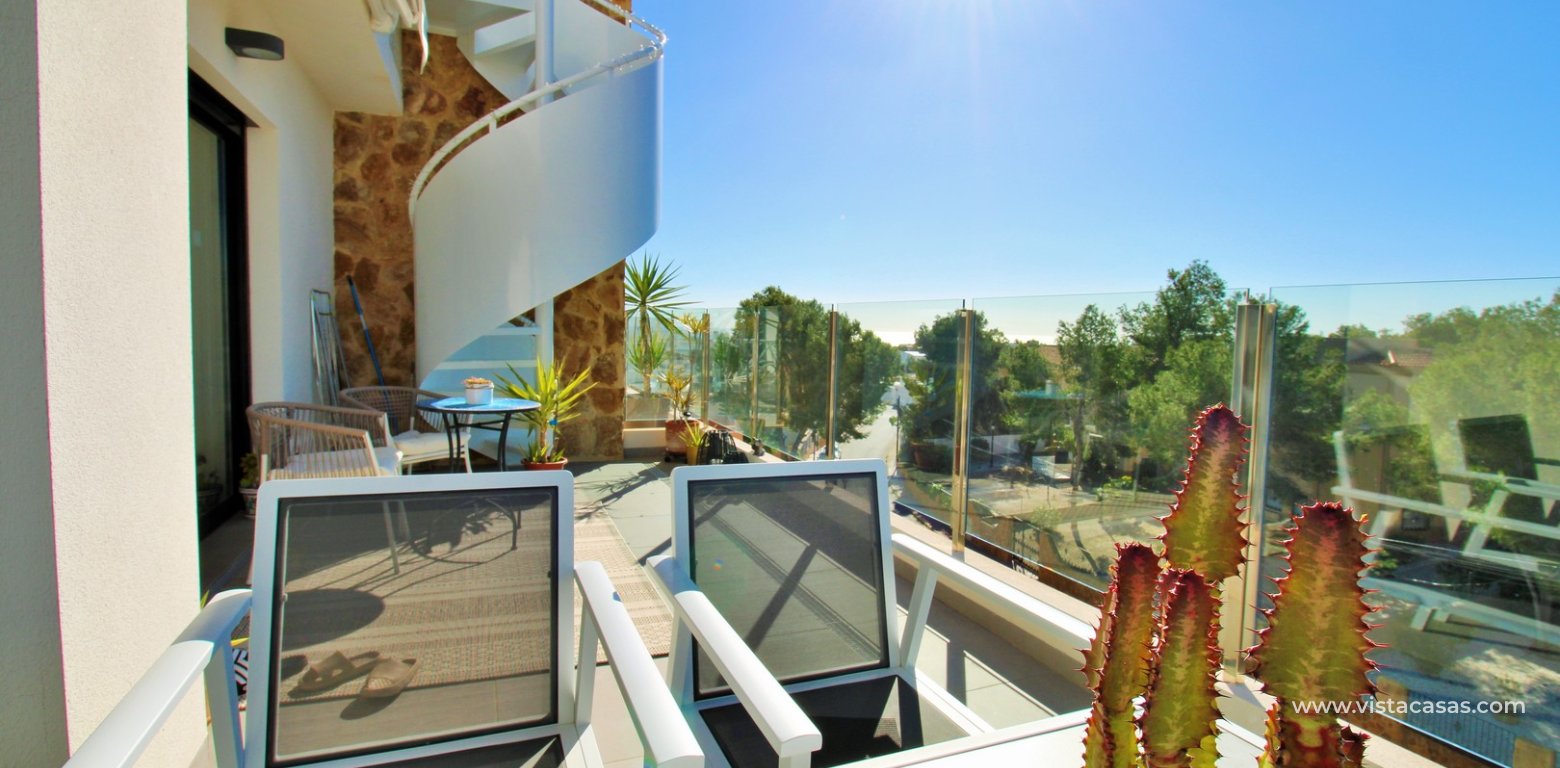 Penthouse with Solarium & Sea Views in Villamartin Villacosta Club balcony