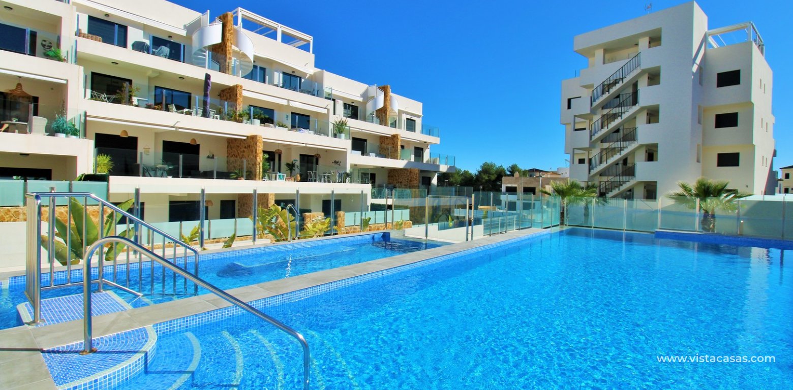 Penthouse with Solarium & Sea Views in Villamartin Villacosta Club swimming pool