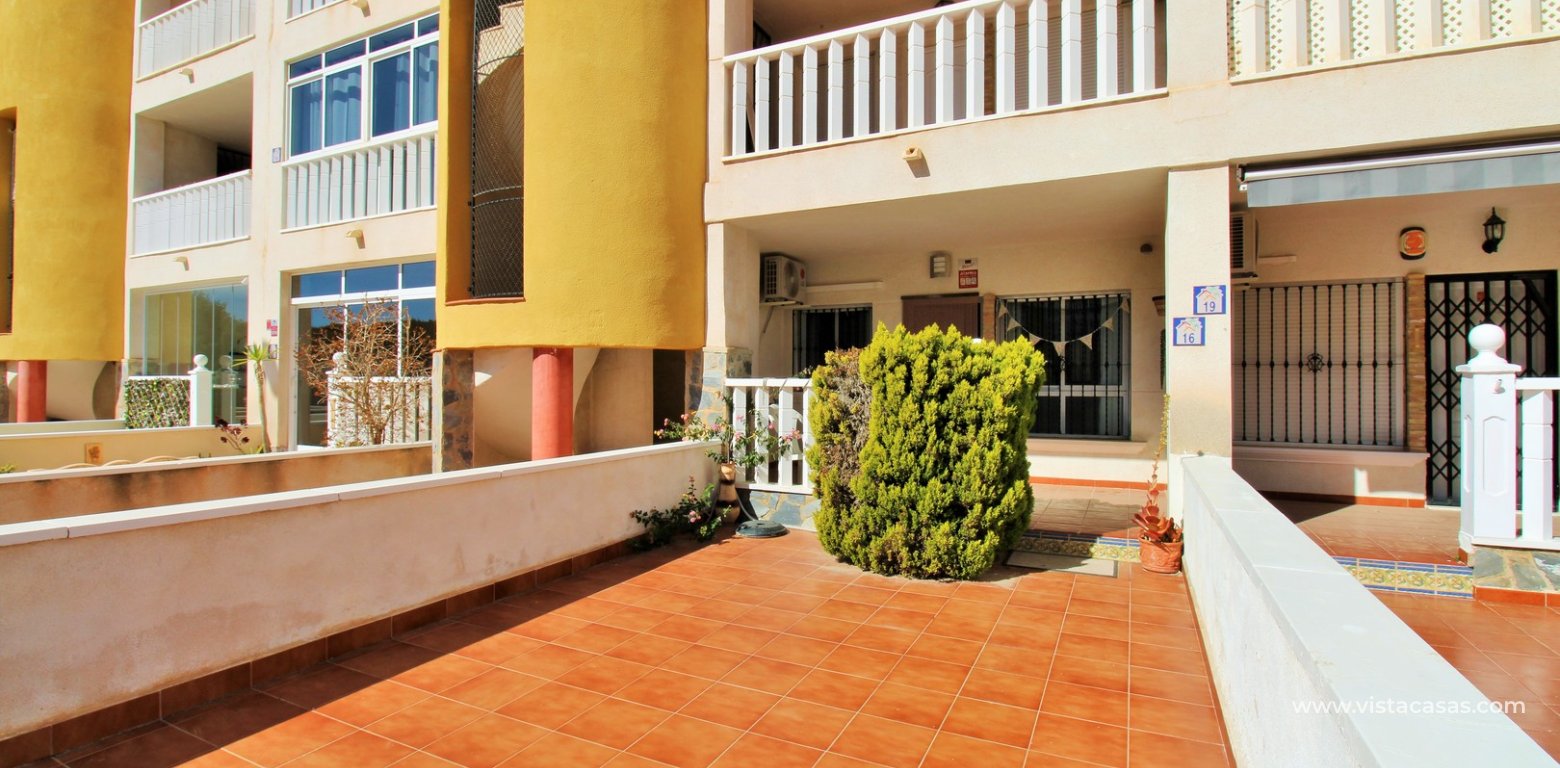 South Facing 2 Bed Ground Floor Apartment Villamartin Pinada Golf front garden