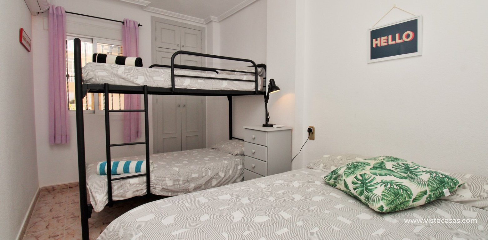 South Facing 2 Bed Ground Floor Apartment Villamartin Pinada Golf twin bedroom