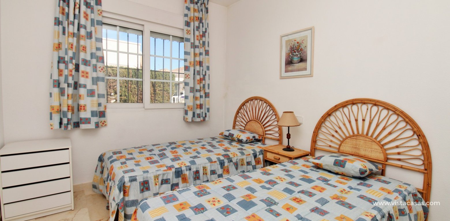 2 Bed Jumilla Bungalow For Sale Playa Flamenca twin bedroom