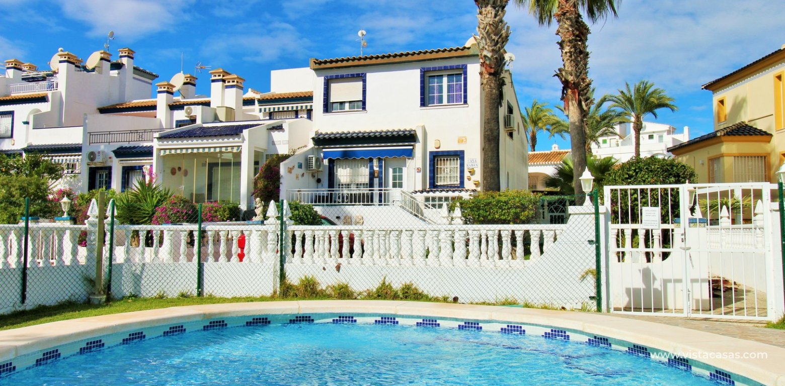 4 Bed Corner Buhardilla Townhouse For Sale in La Rioja Los Dolses overlooking pool