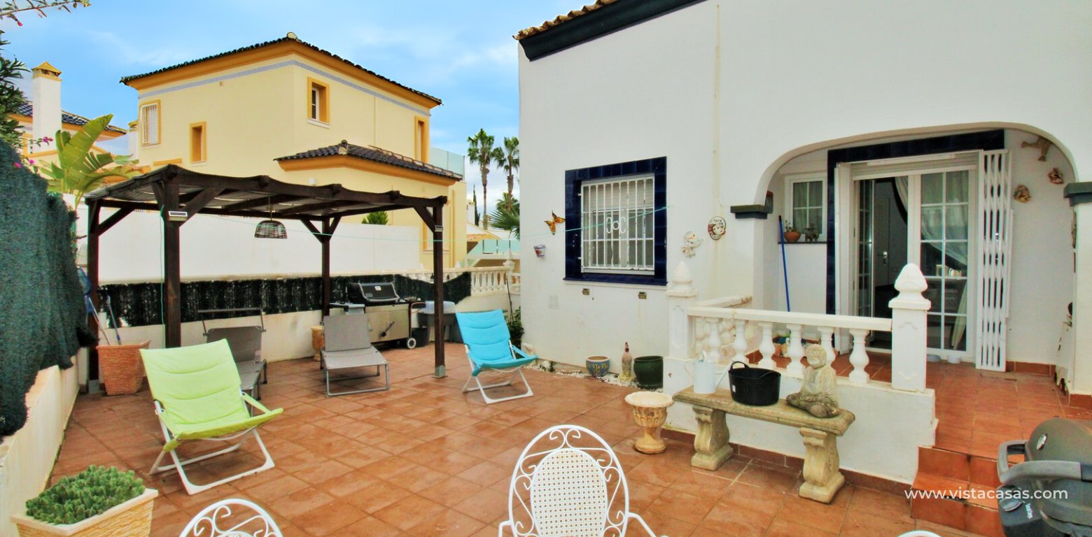 4 Bed Corner Buhardilla Townhouse For Sale in La Rioja Los Dolses rear garden