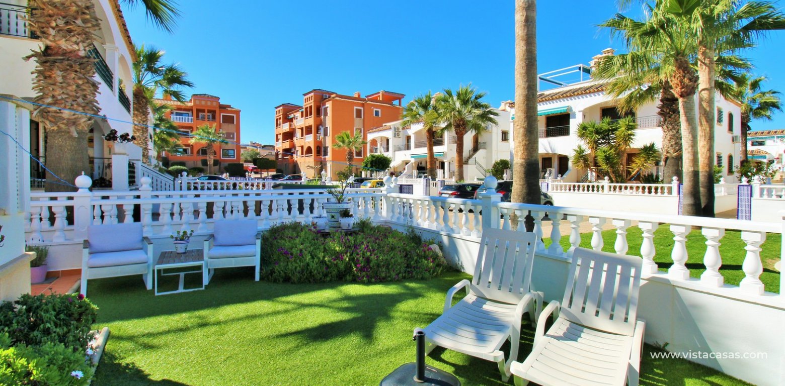 Poolfront 2 Bed Apartment For Sale in Villamartin Pau 8 garden front
