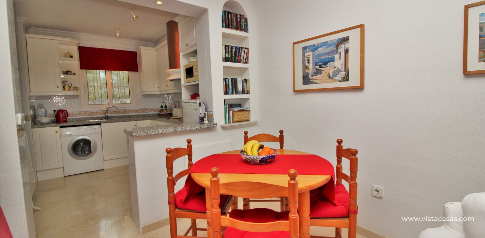 South facing sofia townhouse for sale in R15 Los Dolses dining area