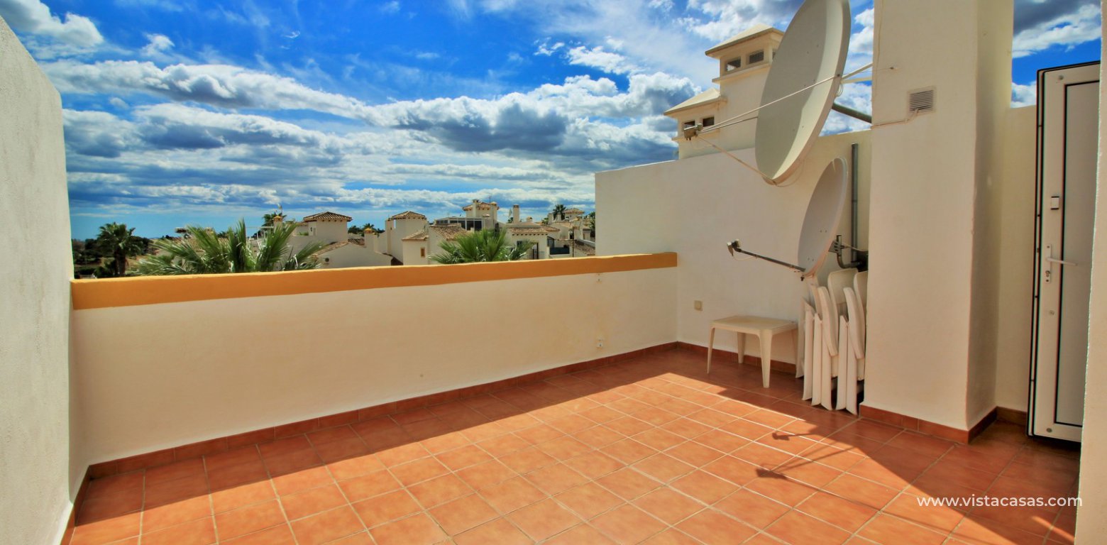 South facing sofia townhouse for sale in R15 Los Dolses roof terrace