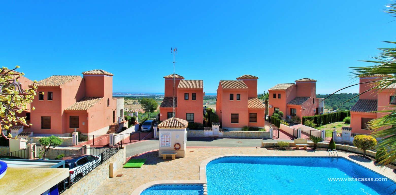 3 Bed Villa with Sea Views in La Cañada San Miguel pool view solarium