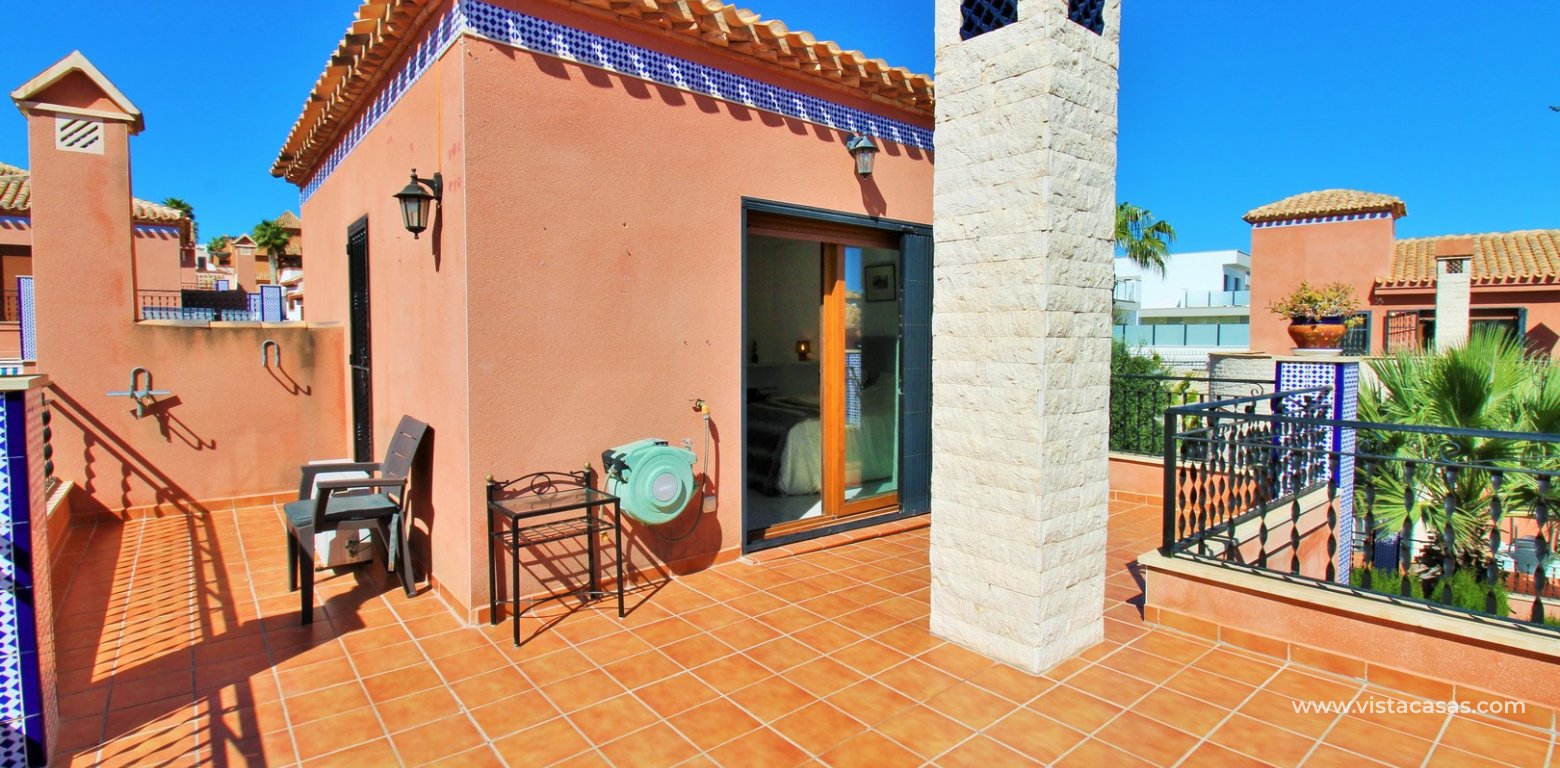 3 Bed Villa with Sea Views in La Cañada San Miguel roof terrace