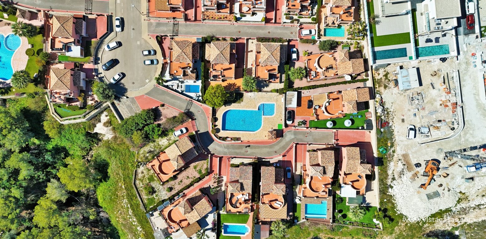 3 Bed Villa with Sea Views in La Cañada San Miguel aerial