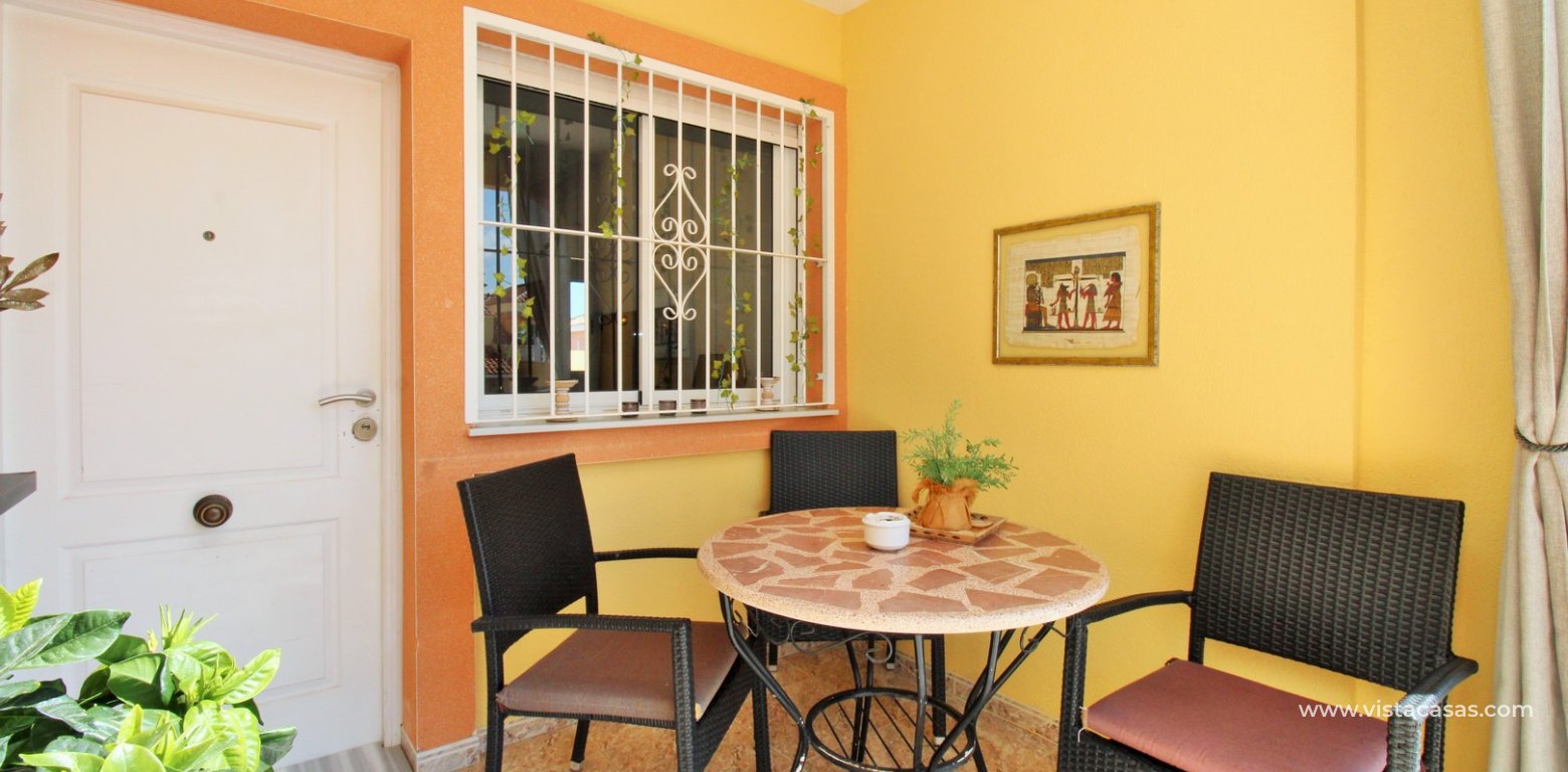 Refurbished Ground Floor Apartment for Sale Villamartin porch